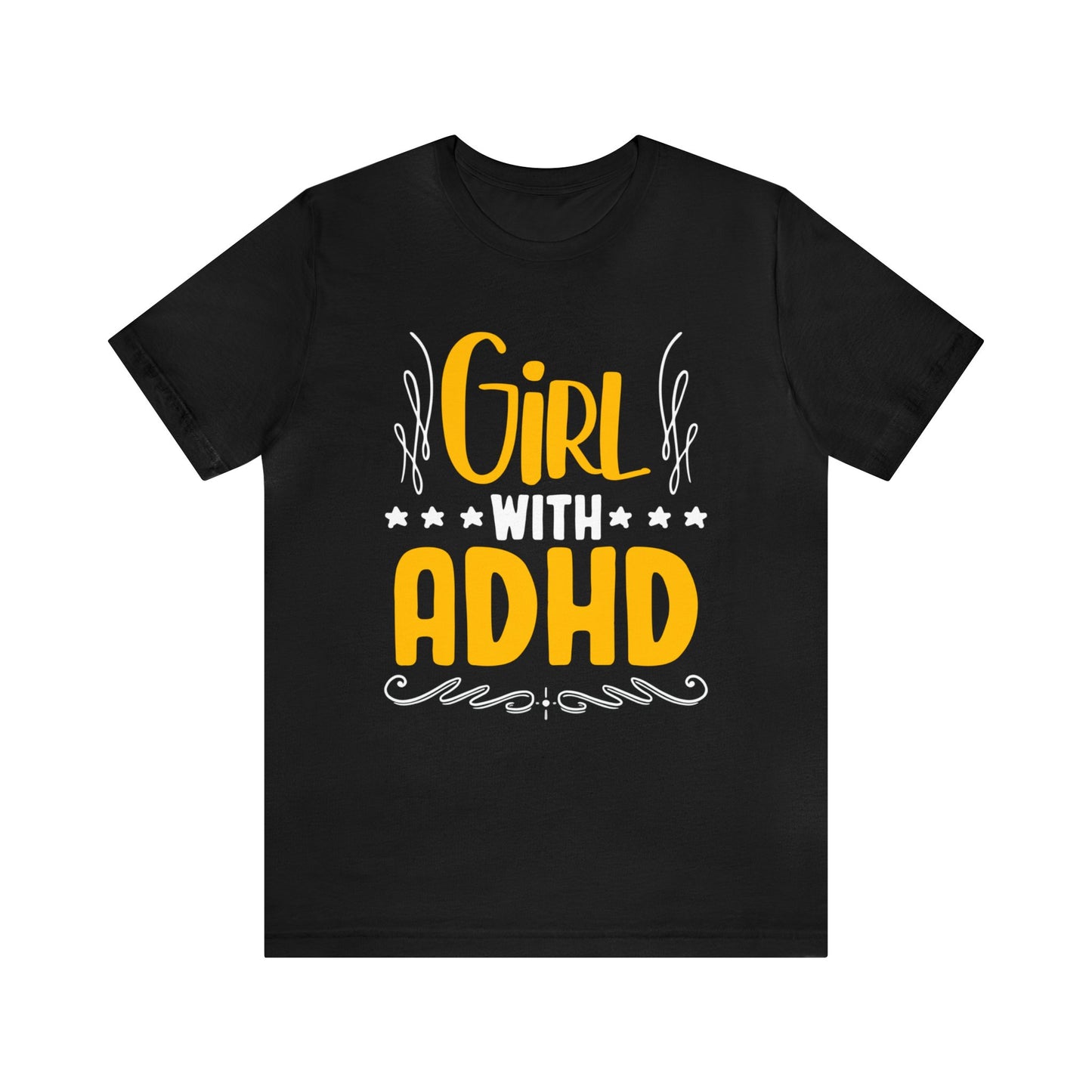 Girl with ADHD unisex t-shirt