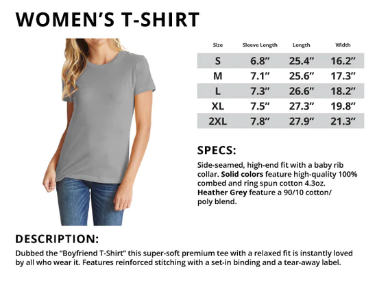Women's T-SHIRT sizes